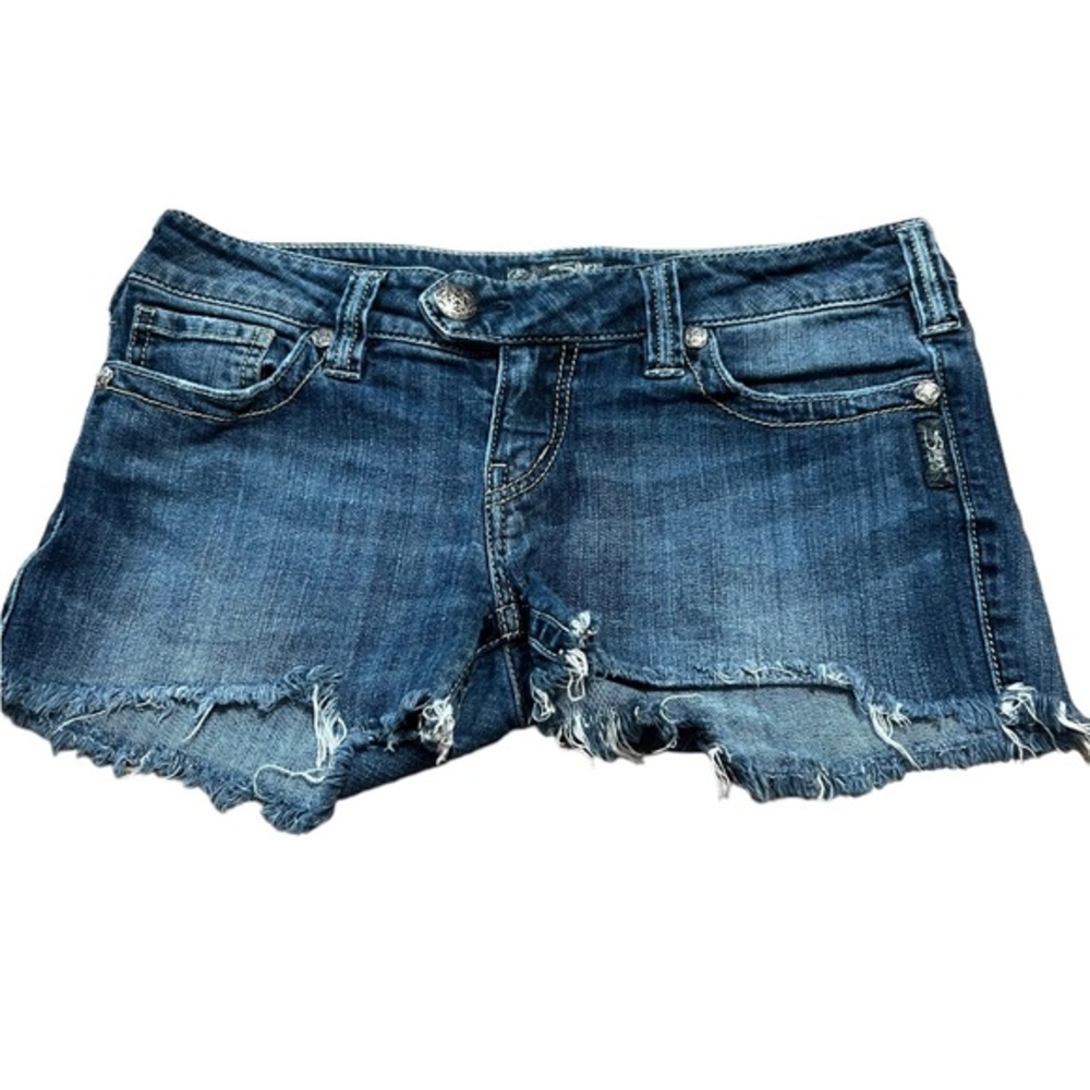Silver Tuesday Blue Cut Off Jean Shorts Size 29